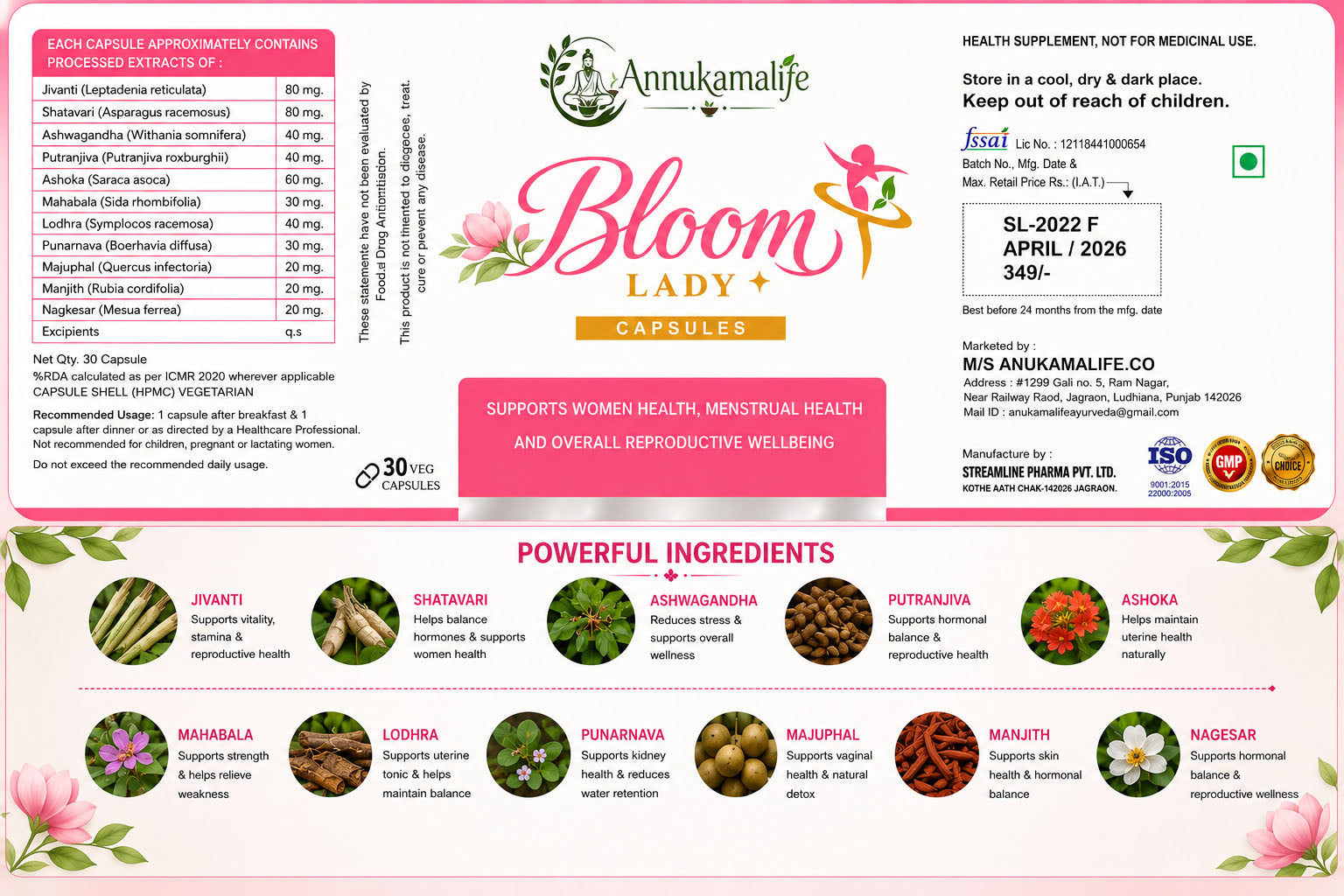 Bloom Lady Capsules
