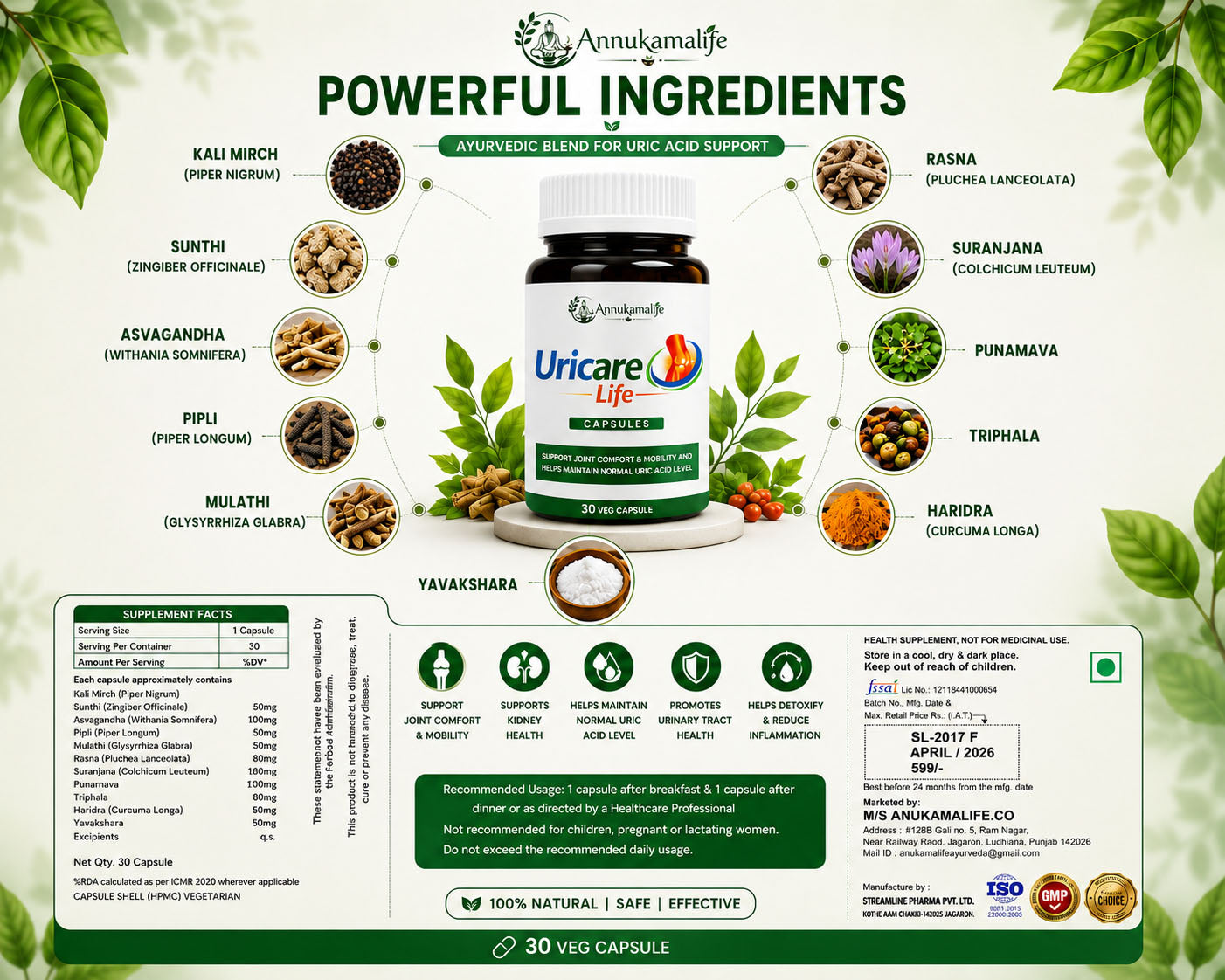 Uricare Life Capsules